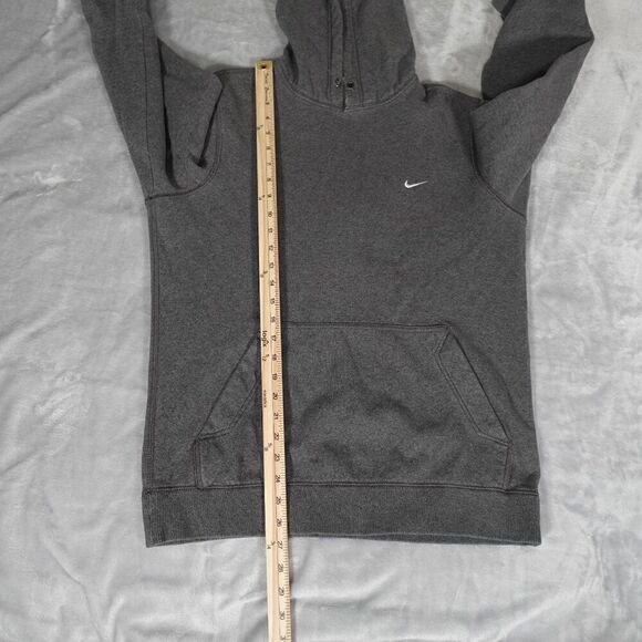 Vintage Nike Swoosh Pullover Hoodie Mens M Streetwear Embroidered Gray - Picture 10 of 11